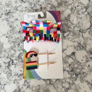 Multicolor Hair Clip and Pin Set